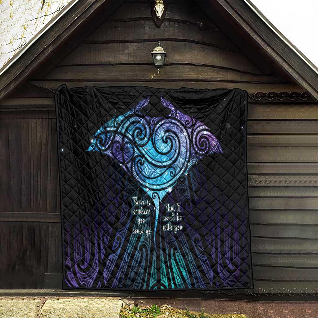 Aotearoa Maori Te Whai Rahi Quilt Tala - Nowhere You Could Go That I Won't Be With You - Aussie Hoodie