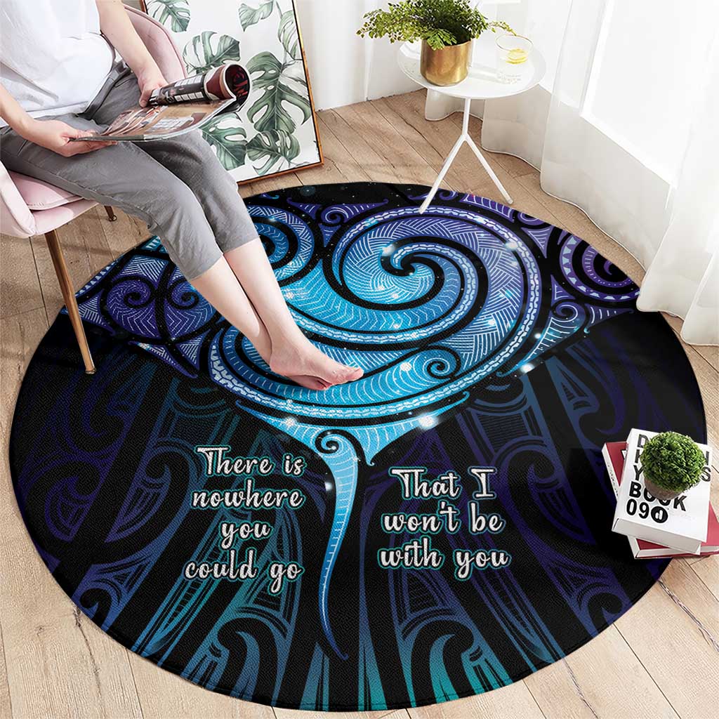 Aotearoa Maori Te Whai Rahi Round Carpet Tala - Nowhere You Could Go That I Won't Be With You - Aussie Hoodie