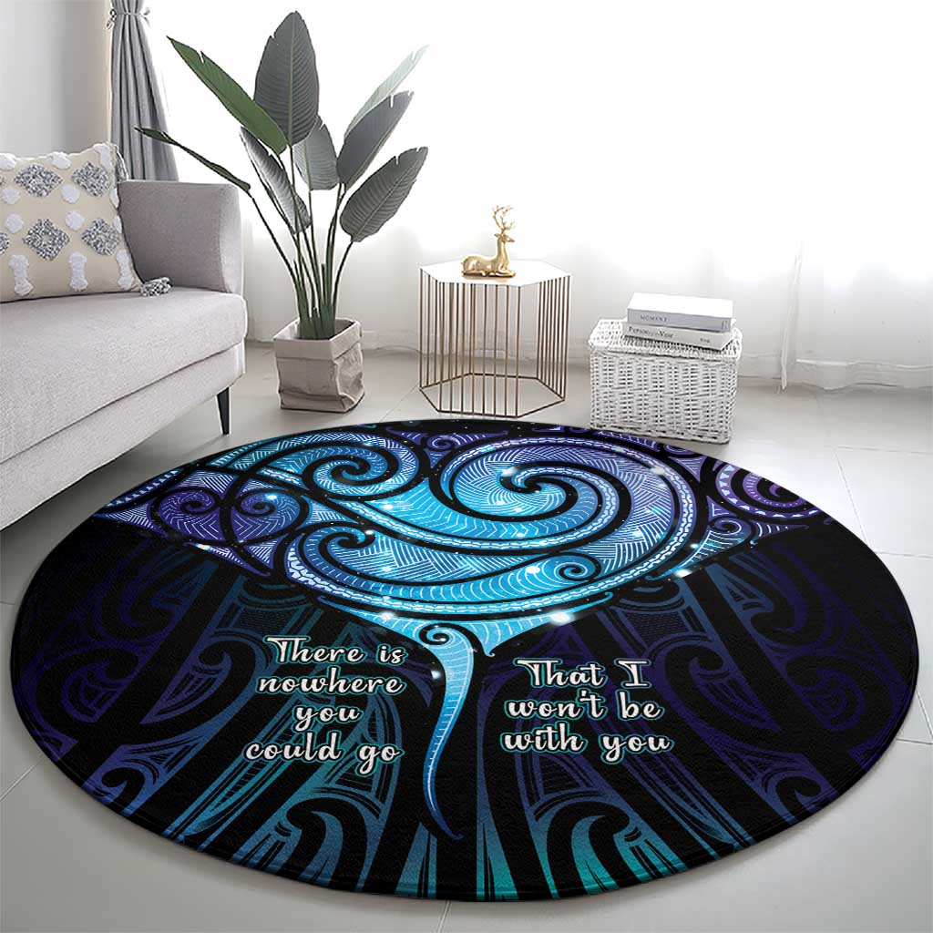 Aotearoa Maori Te Whai Rahi Round Carpet Tala - Nowhere You Could Go That I Won't Be With You - Aussie Hoodie