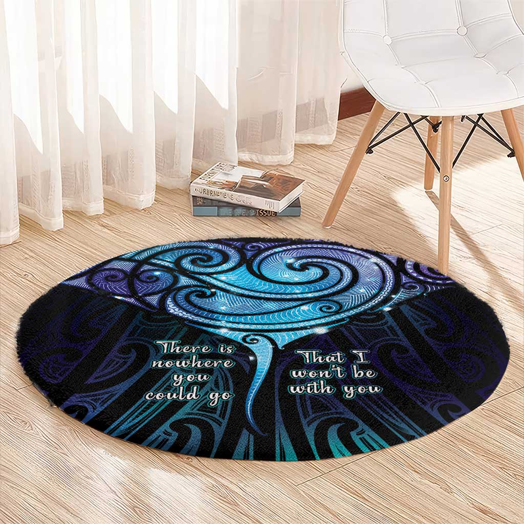 Aotearoa Maori Te Whai Rahi Round Carpet Tala - Nowhere You Could Go That I Won't Be With You - Aussie Hoodie