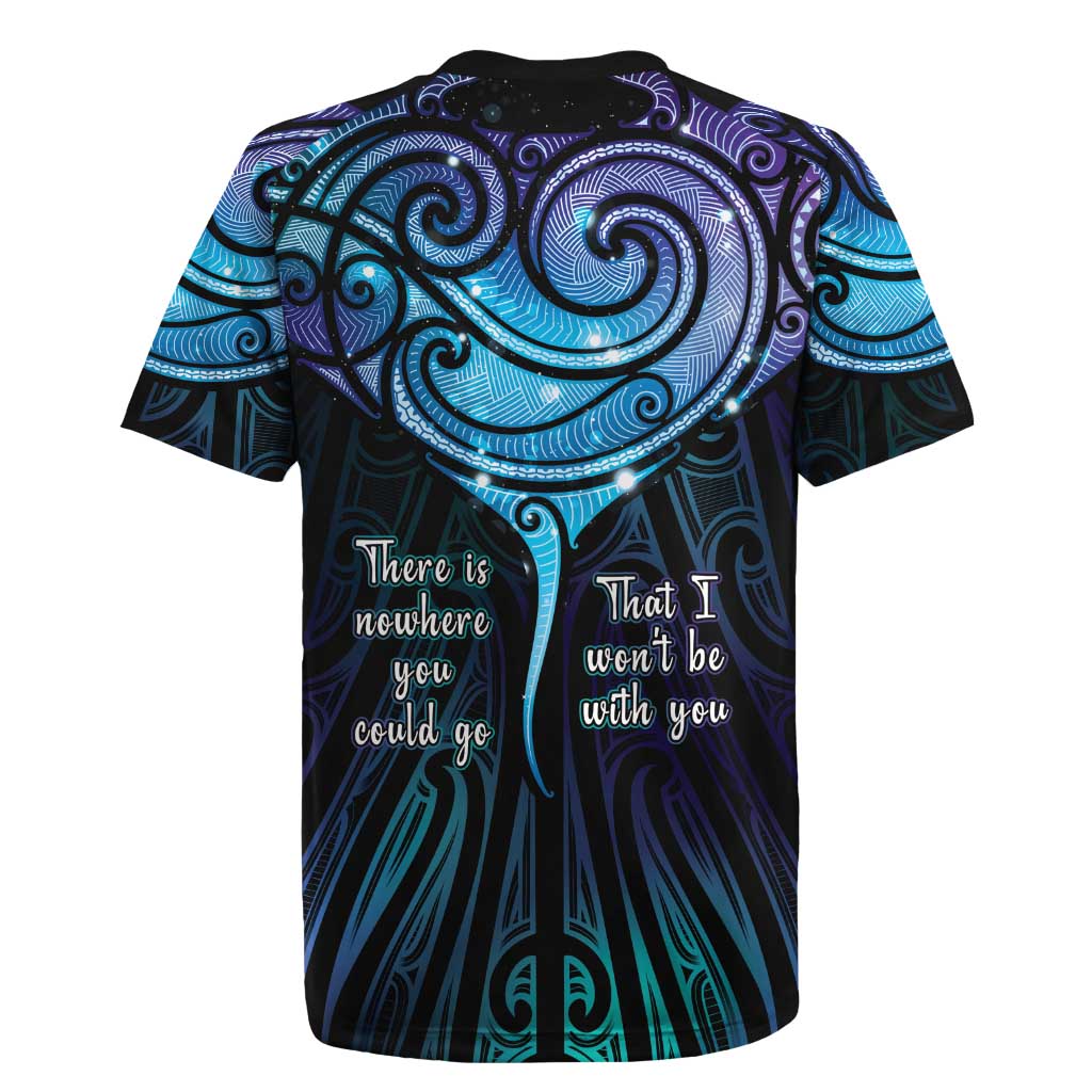 Aotearoa Maori Te Whai Rahi Rugby Jersey Tala - Nowhere You Could Go That I Won't Be With You - Aussie Hoodie
