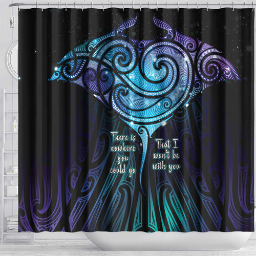 Aotearoa Maori Te Whai Rahi Shower Curtain Tala - Nowhere You Could Go That I Won't Be With You - Aussie Hoodie