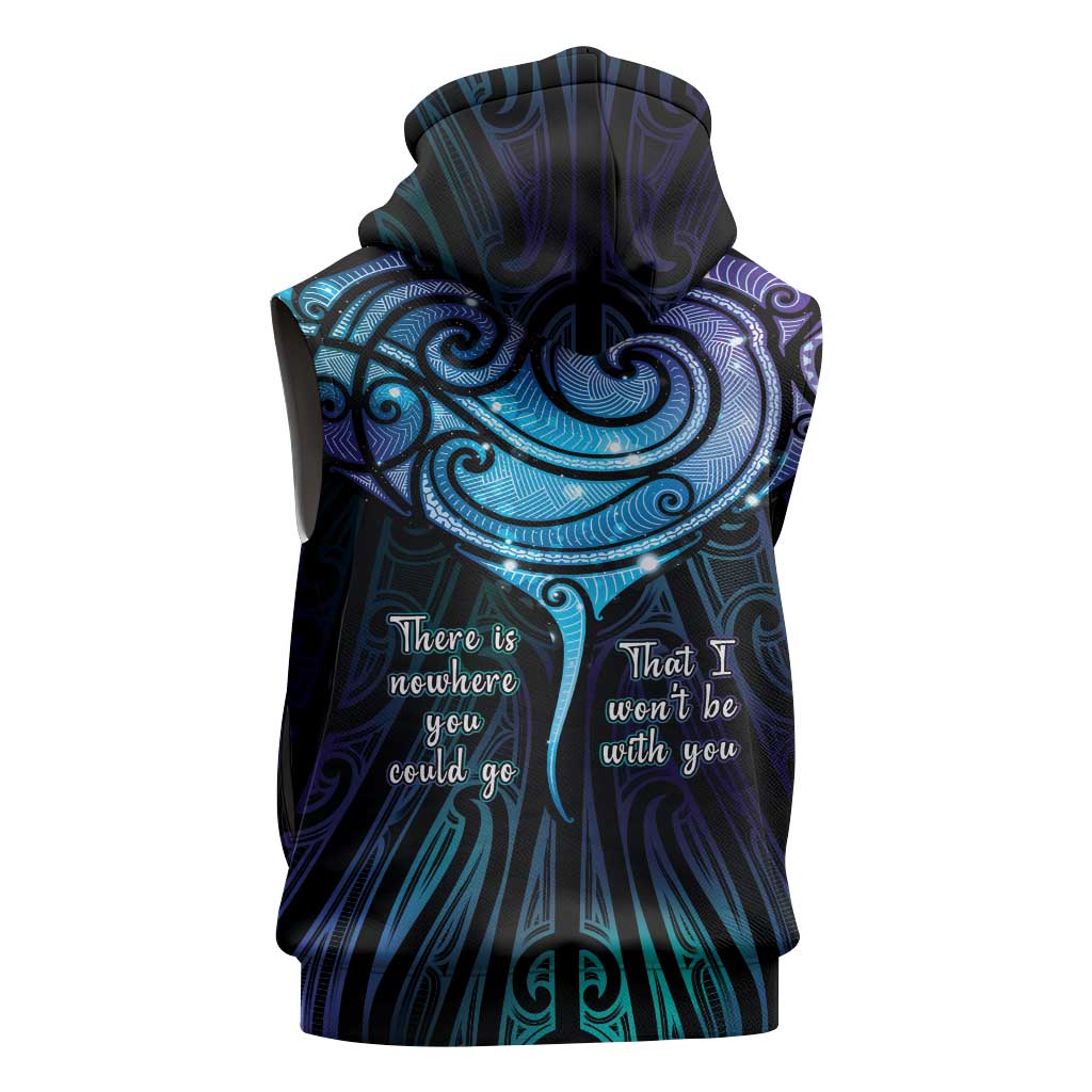 Aotearoa Maori Te Whai Rahi Sleeveless Hoodie Tala - Nowhere You Could Go That I Won't Be With You - Aussie Hoodie