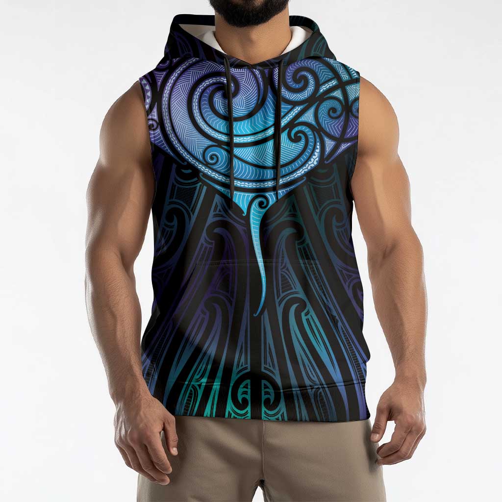Aotearoa Maori Te Whai Rahi Sleeveless Hoodie Tala - Nowhere You Could Go That I Won't Be With You - Aussie Hoodie