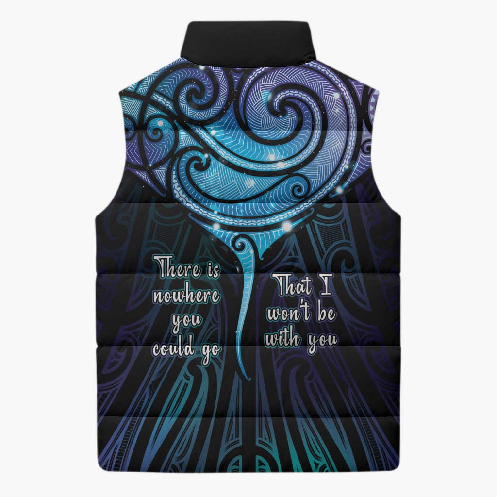 Aotearoa Maori Te Whai Rahi Sleeveless Puffer Jacket Tala - Nowhere You Could Go That I Won't Be With You - Aussie Hoodie