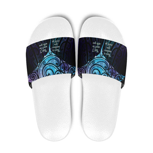 Aotearoa Maori Te Whai Rahi Slide Sandals Tala - Nowhere You Could Go That I Won't Be With You - Aussie Hoodie