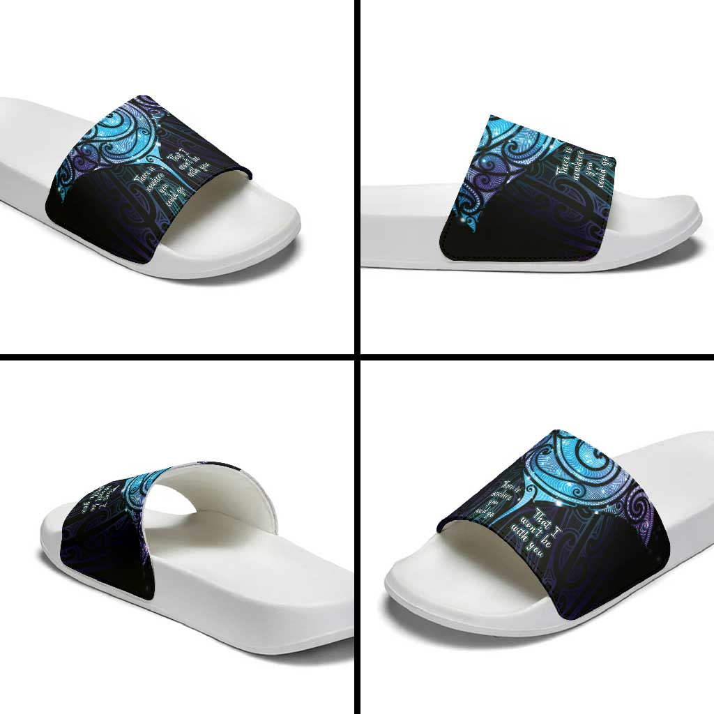 Aotearoa Maori Te Whai Rahi Slide Sandals Tala - Nowhere You Could Go That I Won't Be With You - Aussie Hoodie