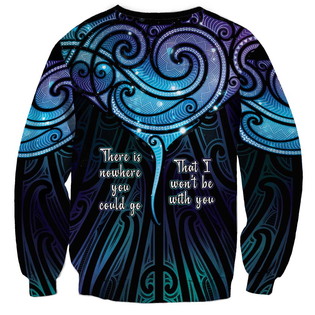 Aotearoa Maori Te Whai Rahi Sweatshirt Tala - Nowhere You Could Go That I Won't Be With You - Aussie Hoodie