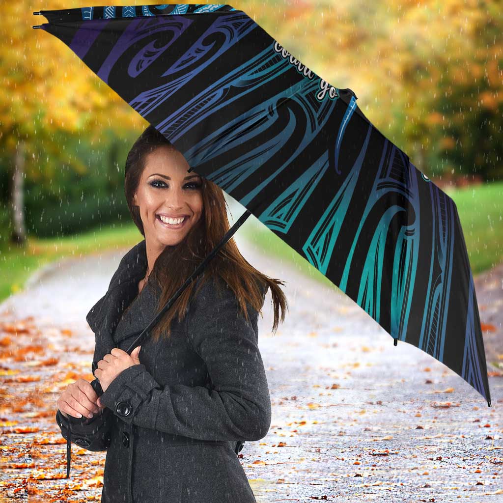 Aotearoa Maori Te Whai Rahi Umbrella Tala - Nowhere You Could Go That I Won't Be With You - Aussie Hoodie