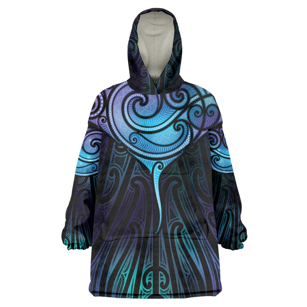 Aotearoa Maori Te Whai Rahi Wearable Blanket Hoodie Tala - Nowhere You Could Go That I Won't Be With You - Aussie Hoodie