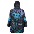 Aotearoa Maori Te Whai Rahi Wearable Blanket Hoodie Tala - Nowhere You Could Go That I Won't Be With You - Aussie Hoodie
