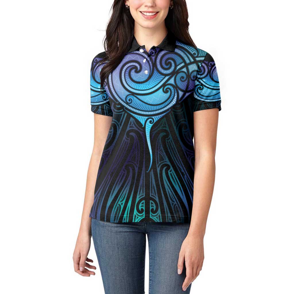 Aotearoa Maori Te Whai Rahi Women Polo Shirt Tala - Nowhere You Could Go That I Won't Be With You - Aussie Hoodie