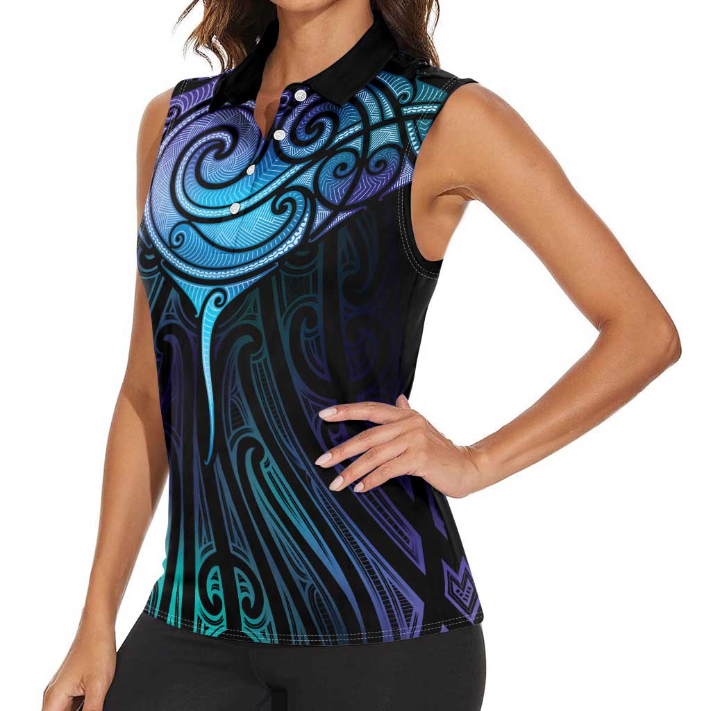 Aotearoa Maori Te Whai Rahi Women Sleeveless Polo Shirt Tala - Nowhere You Could Go That I Won't Be With You - Aussie Hoodie