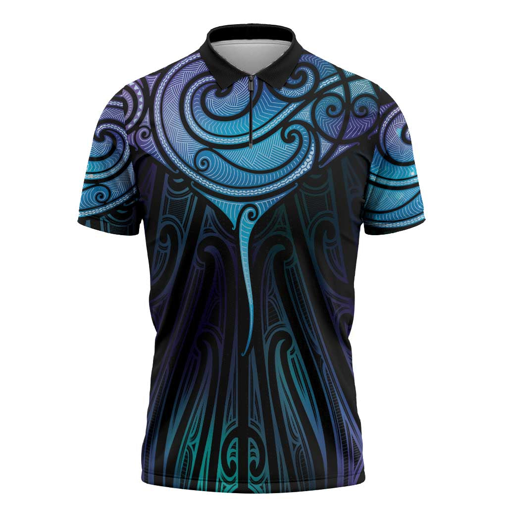 Aotearoa Maori Te Whai Rahi Zipper Polo Shirt Tala - Nowhere You Could Go That I Won't Be With You - Aussie Hoodie