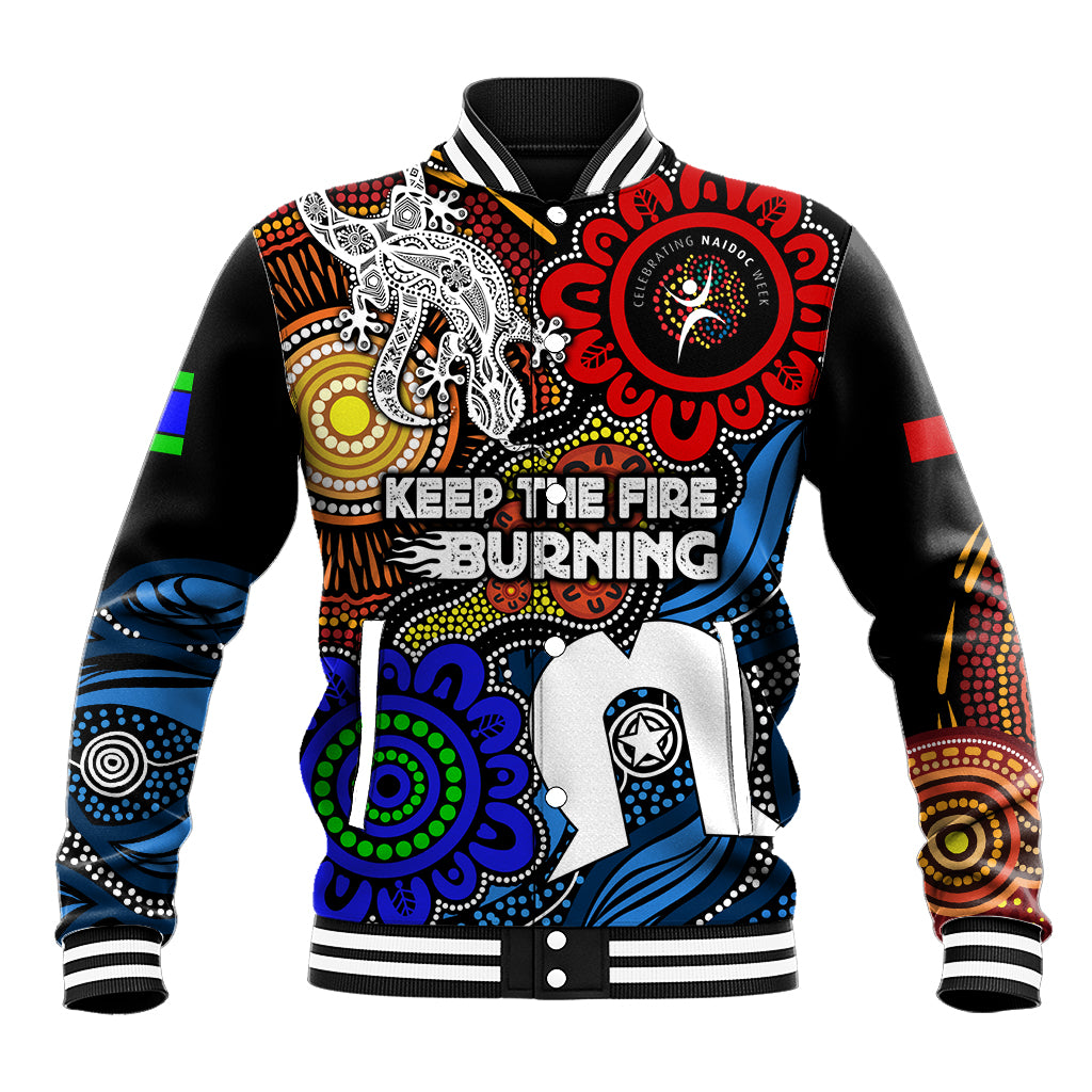 NAIDOC Week 2024 Indigenous Baseball Jacket Keep The Fire Burning