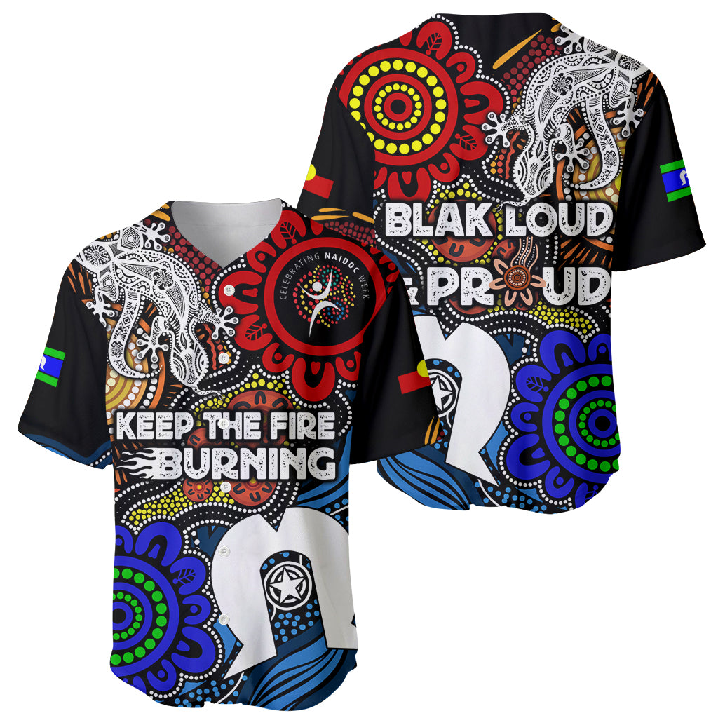 NAIDOC Week 2024 Indigenous Baseball Jersey Keep The Fire Burning