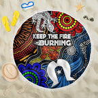 NAIDOC Week 2024 Indigenous Beach Blanket Keep The Fire Burning