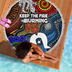 NAIDOC Week 2024 Indigenous Beach Blanket Keep The Fire Burning