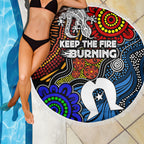 NAIDOC Week 2024 Indigenous Beach Blanket Keep The Fire Burning