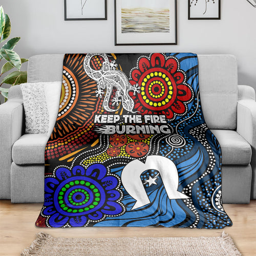 NAIDOC Week 2024 Indigenous Blanket Keep The Fire Burning