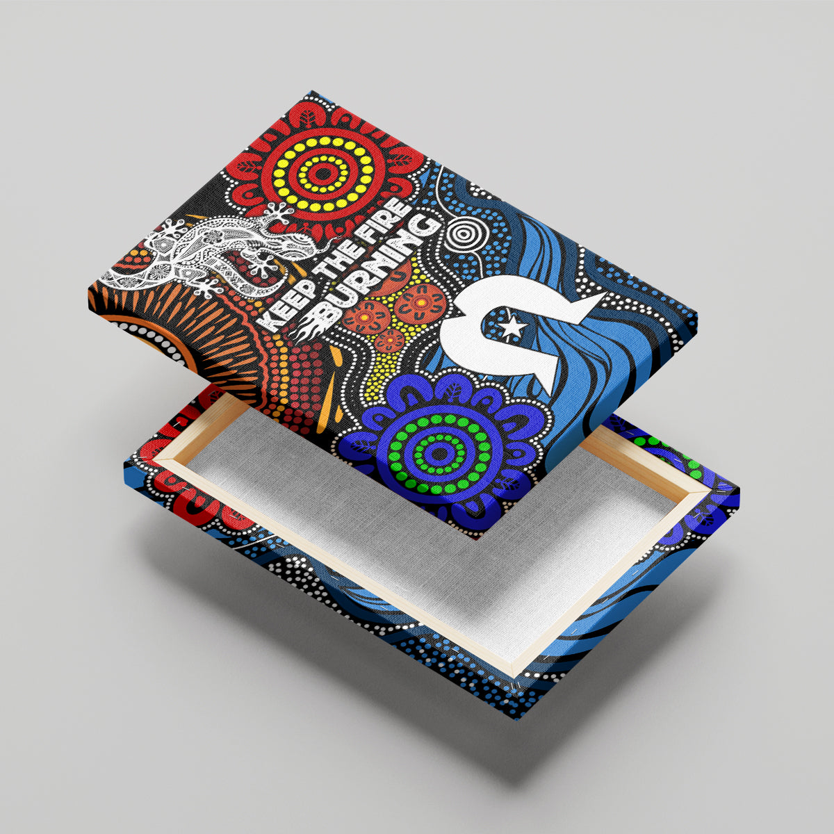 NAIDOC Week 2024 Indigenous Canvas Wall Art Keep The Fire Burning