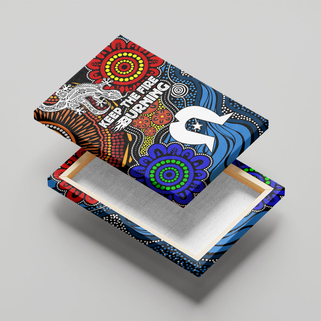 NAIDOC Week 2024 Indigenous Canvas Wall Art Keep The Fire Burning