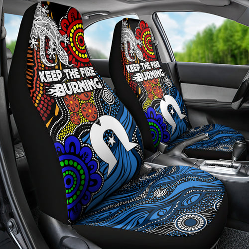 NAIDOC Week 2024 Indigenous Car Seat Cover Keep The Fire Burning