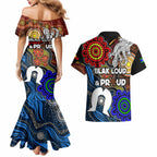 NAIDOC Week 2024 Indigenous Couples Matching Mermaid Dress and Hawaiian Shirt Keep The Fire Burning
