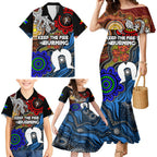 NAIDOC Week 2024 Indigenous Family Matching Mermaid Dress and Hawaiian Shirt Keep The Fire Burning