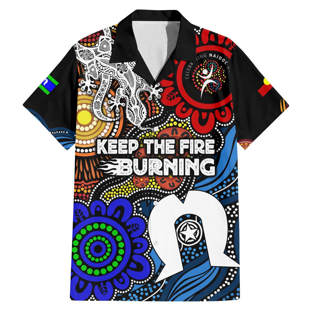 NAIDOC Week 2024 Indigenous Family Matching Mermaid Dress and Hawaiian Shirt Keep The Fire Burning
