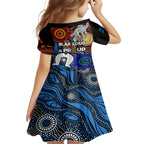 NAIDOC Week 2024 Indigenous Family Matching Off Shoulder Maxi Dress and Hawaiian Shirt Keep The Fire Burning