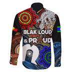 NAIDOC Week 2024 Indigenous Family Matching Off Shoulder Maxi Dress and Hawaiian Shirt Keep The Fire Burning