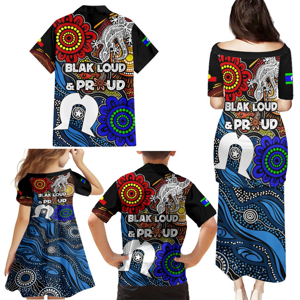NAIDOC Week 2024 Indigenous Family Matching Puletasi and Hawaiian Shirt Keep The Fire Burning