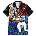 NAIDOC Week 2024 Indigenous Family Matching Summer Maxi Dress and Hawaiian Shirt Keep The Fire Burning