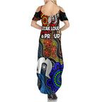 NAIDOC Week 2024 Indigenous Family Matching Summer Maxi Dress and Hawaiian Shirt Keep The Fire Burning