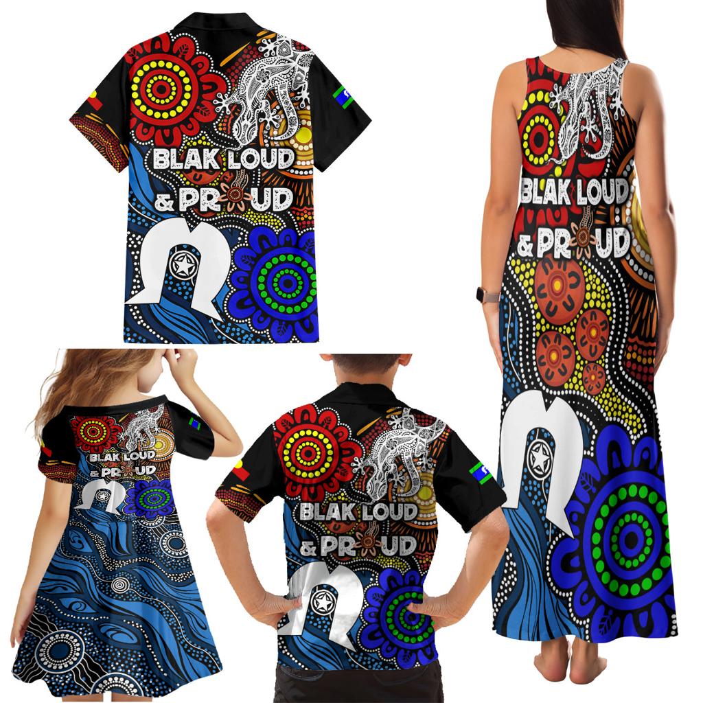 NAIDOC Week 2024 Indigenous Family Matching Tank Maxi Dress and Hawaiian Shirt Keep The Fire Burning