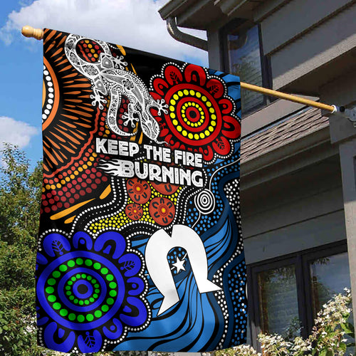 NAIDOC Week 2024 Indigenous Garden Flag Keep The Fire Burning