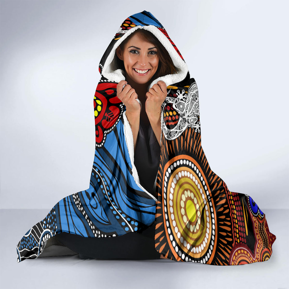 NAIDOC Week 2024 Indigenous Hooded Blanket Keep The Fire Burning
