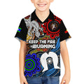 NAIDOC Week 2024 Indigenous Kid Hawaiian Shirt Keep The Fire Burning