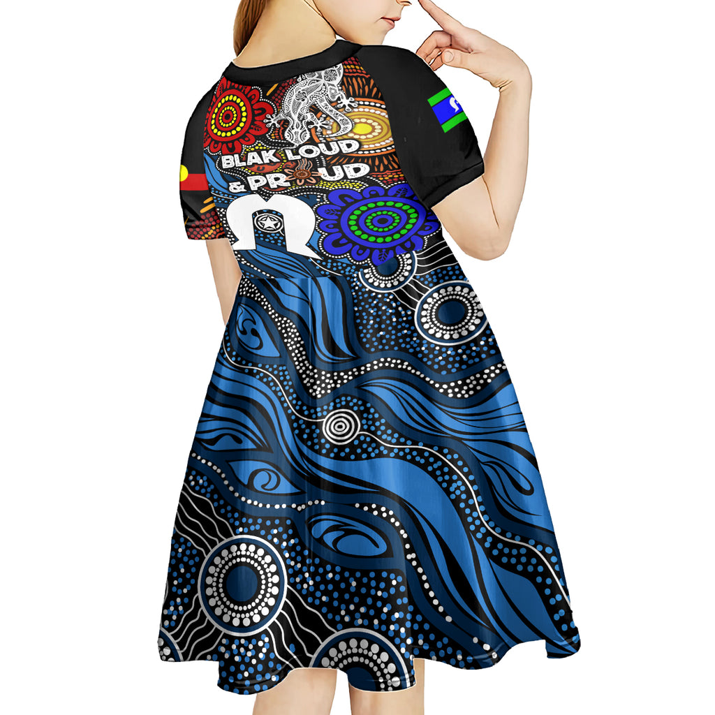 NAIDOC Week 2024 Indigenous Kid Short Sleeve Dress Keep The Fire Burning