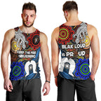 NAIDOC Week 2024 Indigenous Men Tank Top Keep The Fire Burning