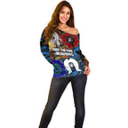 NAIDOC Week 2024 Indigenous Off Shoulder Sweater Keep The Fire Burning