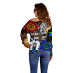 NAIDOC Week 2024 Indigenous Off Shoulder Sweater Keep The Fire Burning