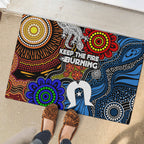 NAIDOC Week 2024 Indigenous Rubber Doormat Keep The Fire Burning