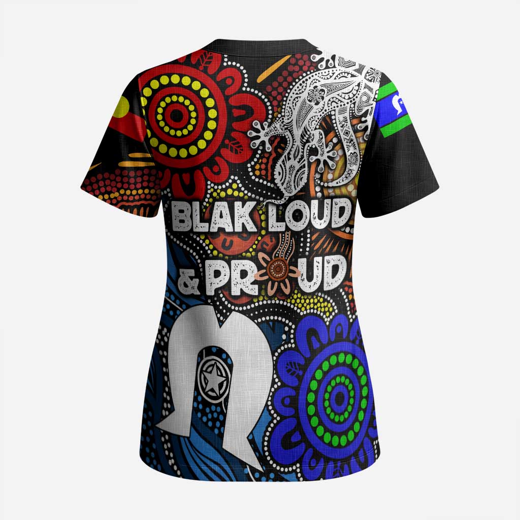 NAIDOC Week 2024 Indigenous Scrub Top Keep The Fire Burning - Aussie Hoodie