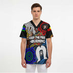 NAIDOC Week 2024 Indigenous Scrub Top Keep The Fire Burning - Aussie Hoodie