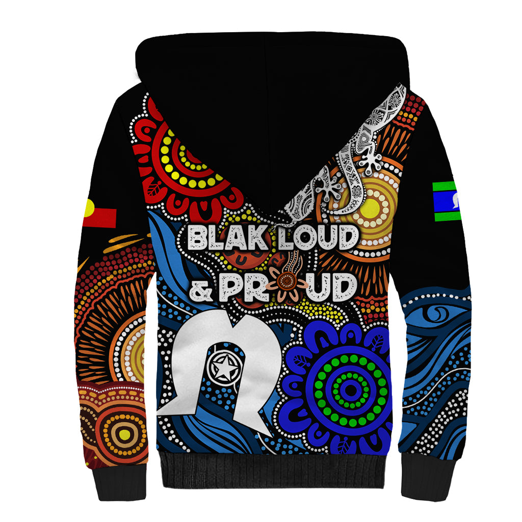 NAIDOC Week 2024 Indigenous Sherpa Hoodie Keep The Fire Burning