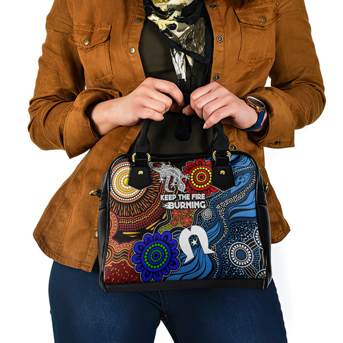 NAIDOC Week 2024 Indigenous Shoulder Handbag Keep The Fire Burning