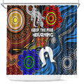 NAIDOC Week 2024 Indigenous Shower Curtain Keep The Fire Burning