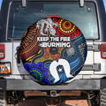 NAIDOC Week 2024 Indigenous Spare Tire Cover Keep The Fire Burning